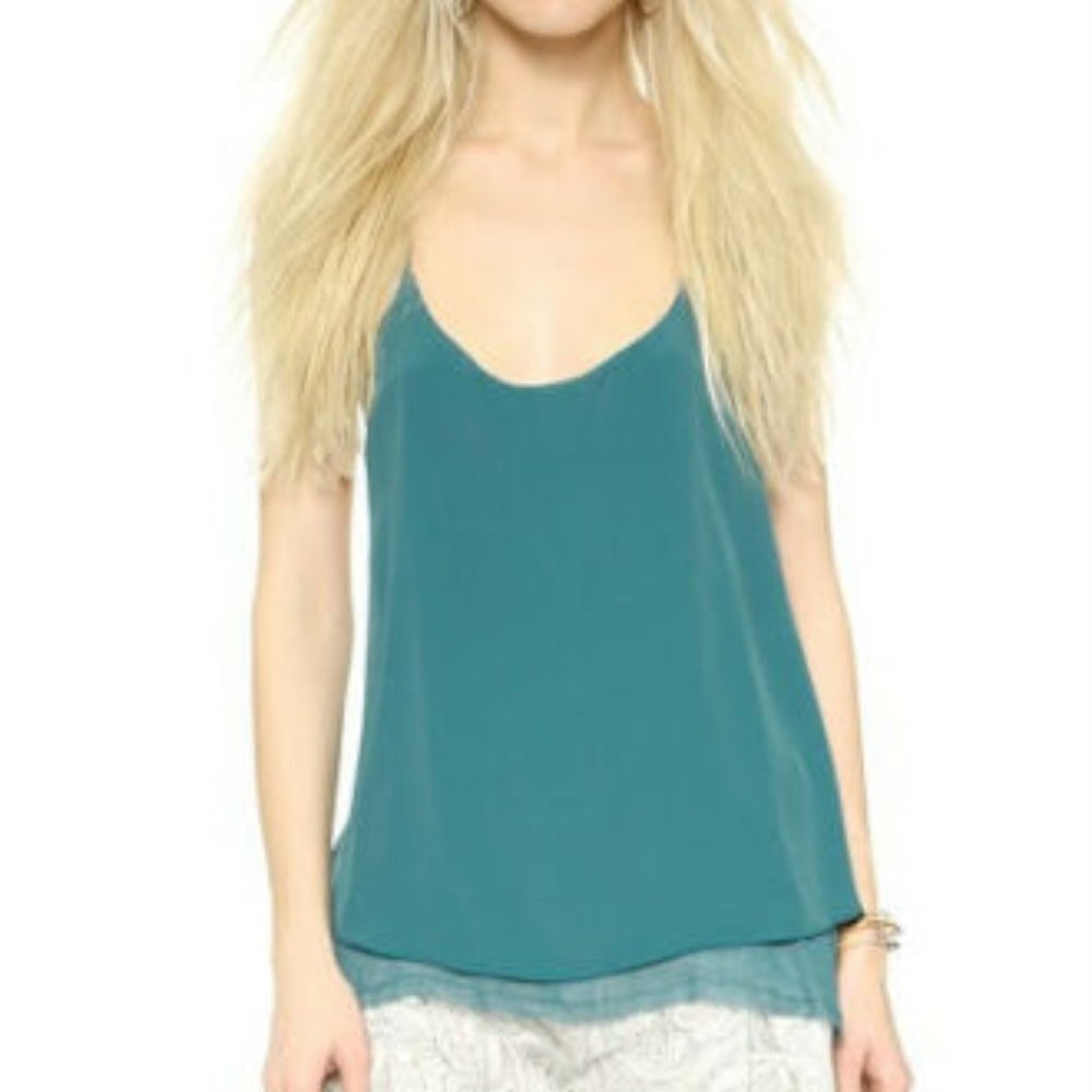 FREE PEOPLE Two Times The Fun Tank in Teal - S